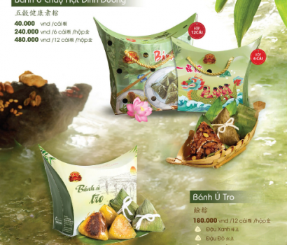 Bánh Ú Chay Hạt Dinh Dưỡng Hộp 6 Cái