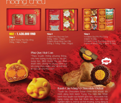 LỄ HỘP HOÀNG TRIỀU 902 – QUÀ TRUNG THU SANG TRỌNG, ĐA DẠNG HƯƠNG VỊ