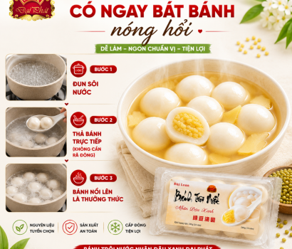 BÁNH TRÔI NƯỚC NHÂN ĐẬU XANH