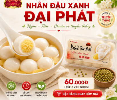 BÁNH TRÔI NƯỚC NHÂN ĐẬU XANH