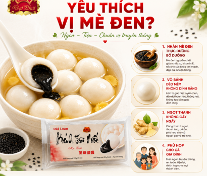 BÁNH TRÔI NƯỚC NHÂN MÈ ĐEN