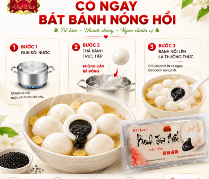 BÁNH TRÔI NƯỚC NHÂN MÈ ĐEN