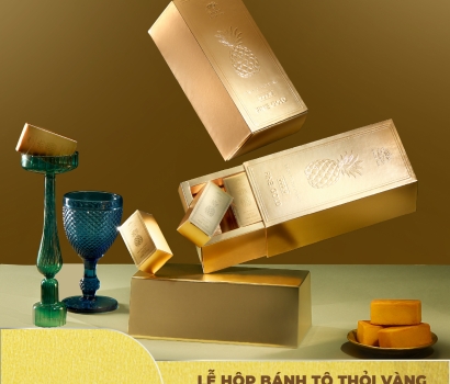 LỄ HỘP BÁNH TÔ THỎI VÀNG - MÃ 504 