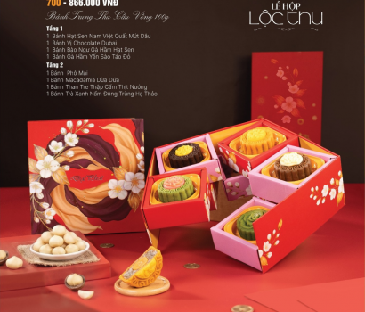 Lễ Hộp Lộc Thu – Bộ Sưu Tập Bánh Trung Thu Cầu Vồng Đa Sắc