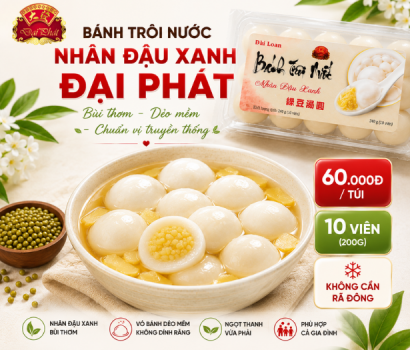 BÁNH TRÔI NƯỚC NHÂN ĐẬU XANH
